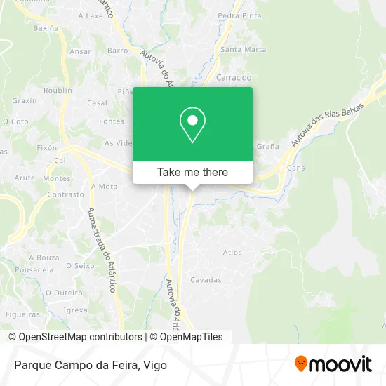 Parque Campo da Feira map