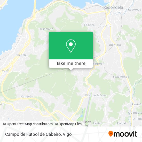 mapa Campo de Fútbol de Cabeiro