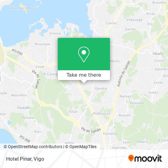 Hotel Pinar map