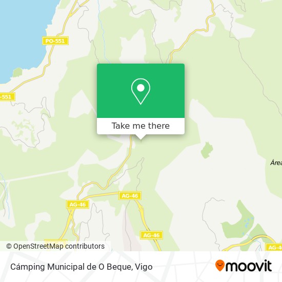 Cámping Municipal de O Beque map