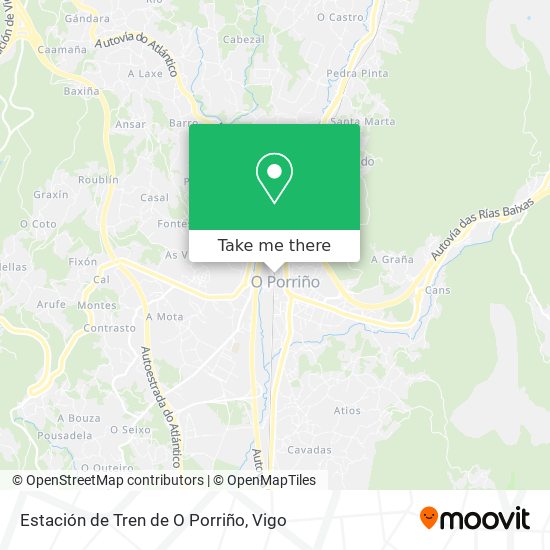 Estación de Tren de O Porriño map