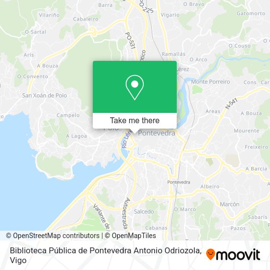 Biblioteca Pública de Pontevedra Antonio Odriozola map