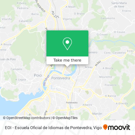 mapa EOI - Escuela Oficial de Idiomas de Pontevedra