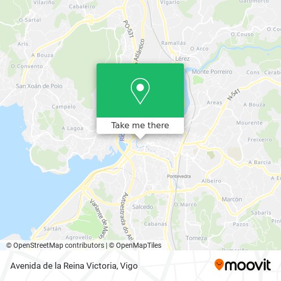 mapa Avenida de la Reina Victoria