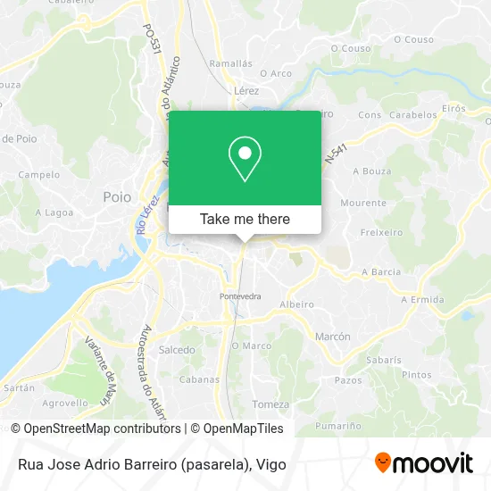 Rua  Jose Adrio Barreiro (pasarela) map