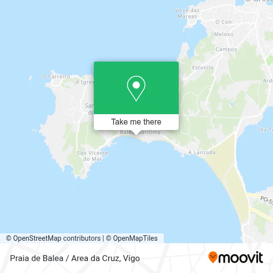 Praia de Balea / Area da Cruz map