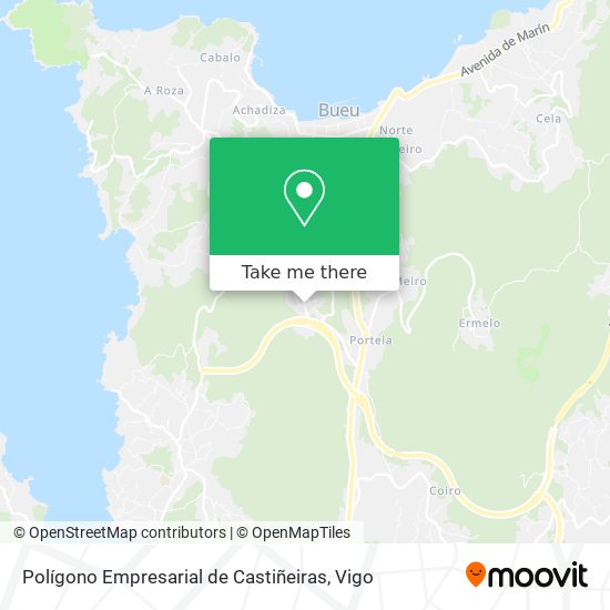 mapa Polígono Empresarial de Castiñeiras