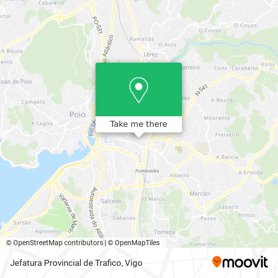 Jefatura Provincial de Trafico map