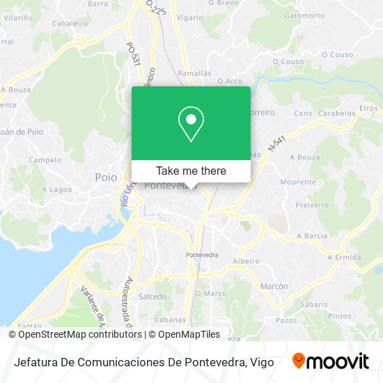 Jefatura De Comunicaciones De Pontevedra map