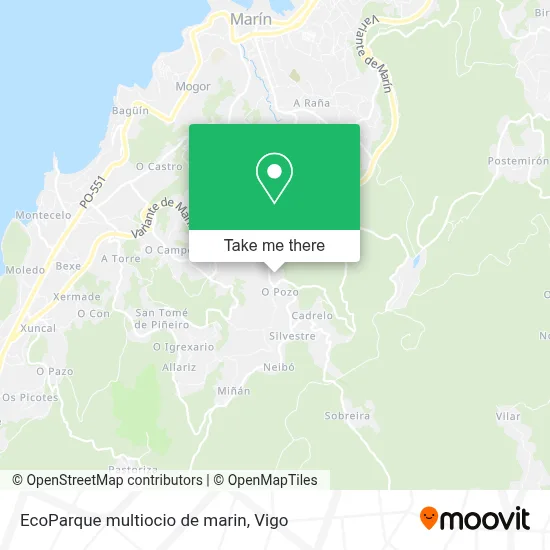 EcoParque multiocio de marin map