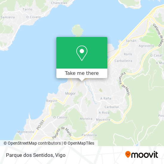 Parque dos Sentidos map