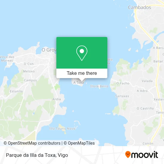 Parque da Illa da Toxa map
