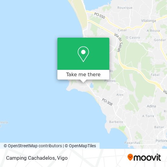 Camping Cachadelos map