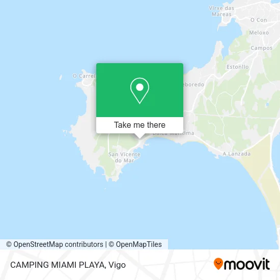 CAMPING MIAMI PLAYA map