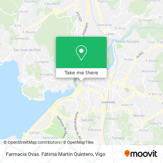 mapa Farmacia Ovas. Fátima Martin Quintero