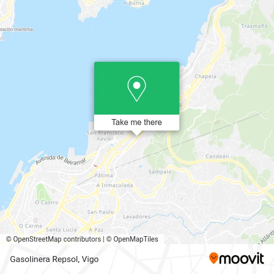 Gasolinera Repsol map