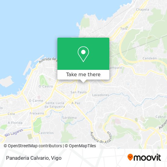 Panaderia Calvario map