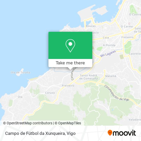 mapa Campo de Fútbol da Xunqueira