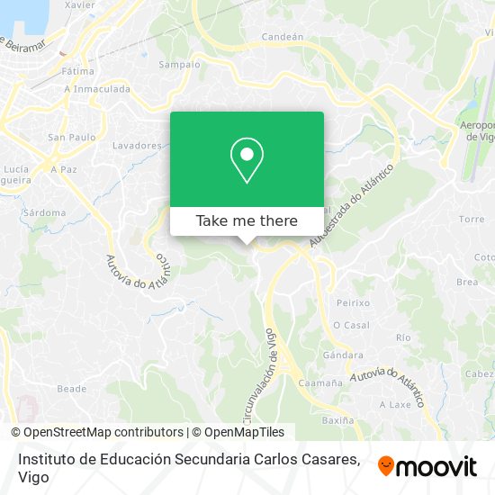 mapa Instituto de Educación Secundaria Carlos Casares