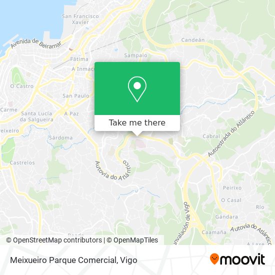 mapa Meixueiro Parque Comercial