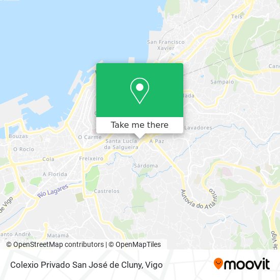 Colexio Privado San José de Cluny map