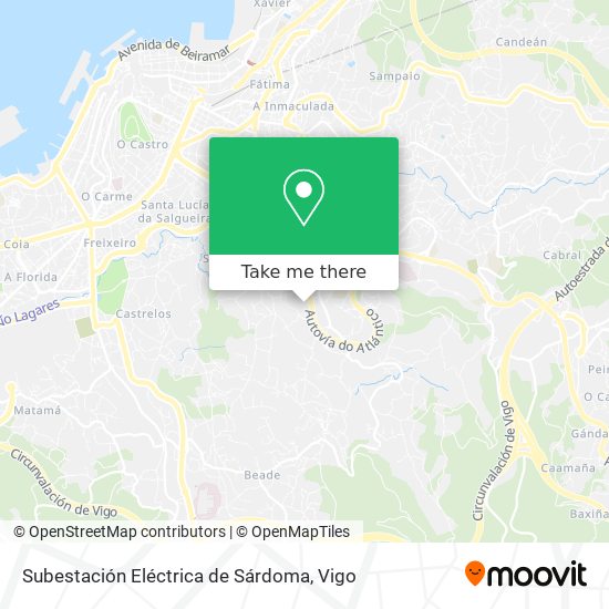 Subestación Eléctrica de Sárdoma map