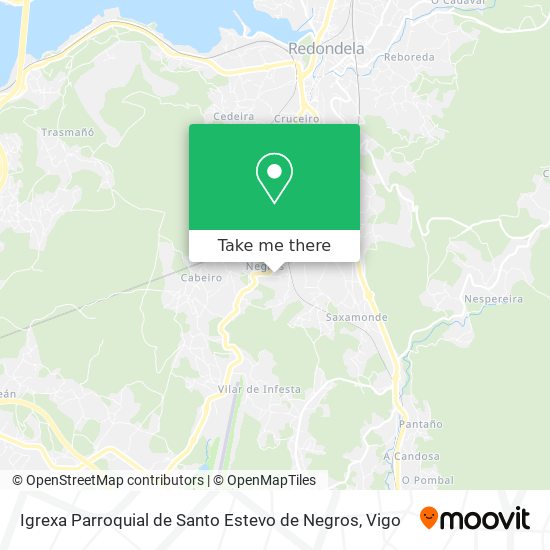 Igrexa Parroquial de Santo Estevo de Negros map