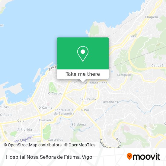 mapa Hospital Nosa Señora de Fátima