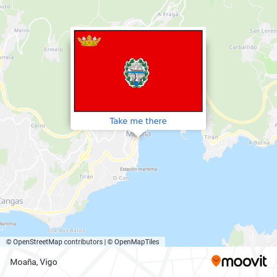 Moaña map