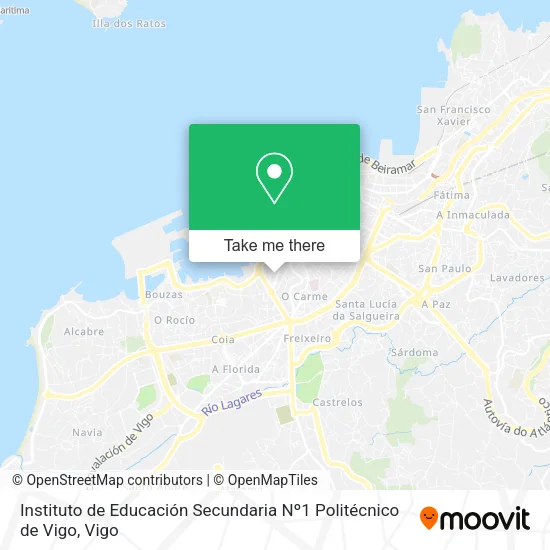 Instituto de Educación Secundaria Nº1 Politécnico de Vigo map