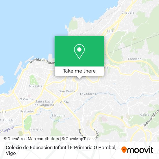 mapa Colexio de Educación Infantil E Primaria O Pombal