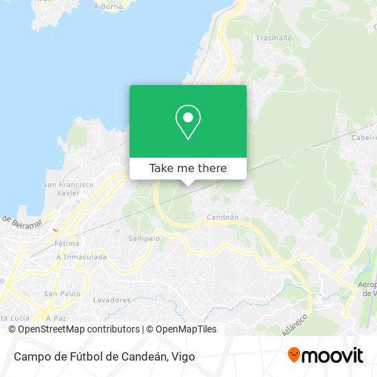 Campo de Fútbol de Candeán map