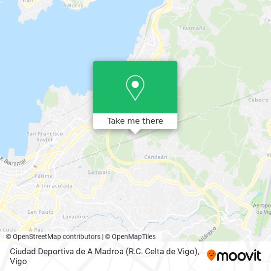 Ciudad Deportiva de A Madroa (R.C. Celta de Vigo) map