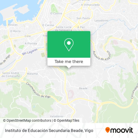 Instituto de Educación Secundaria Beade map