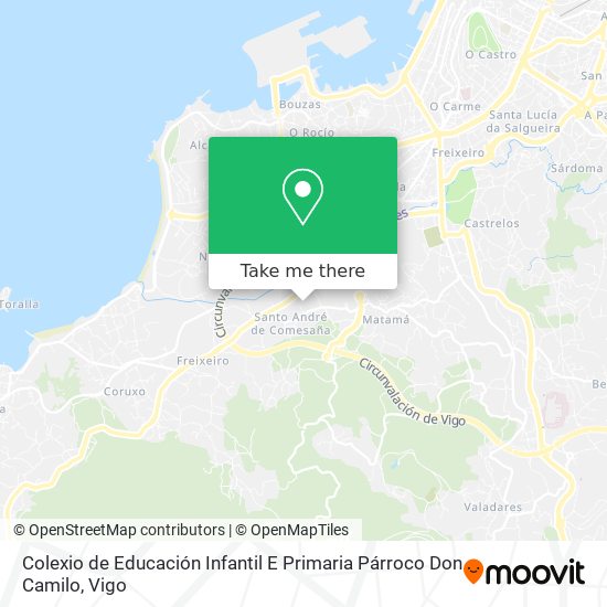 mapa Colexio de Educación Infantil E Primaria Párroco Don Camilo