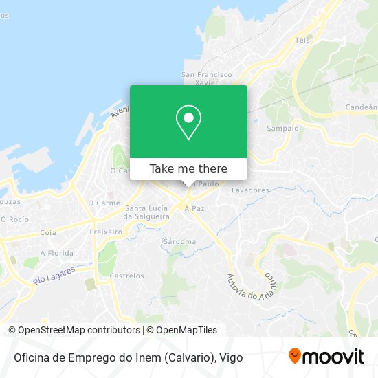 Oficina de Emprego do Inem (Calvario) map