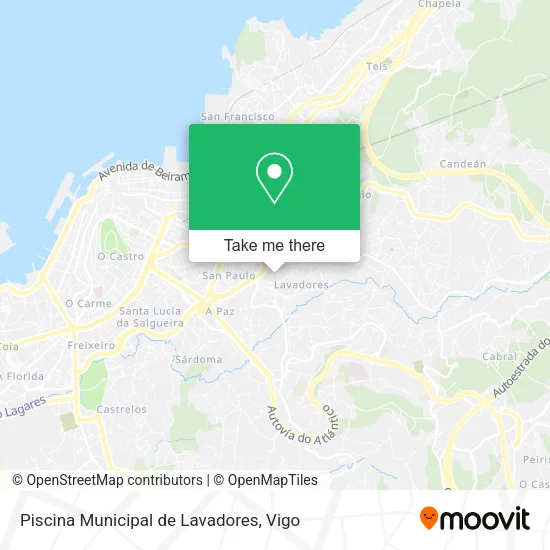 Piscina Municipal de Lavadores map