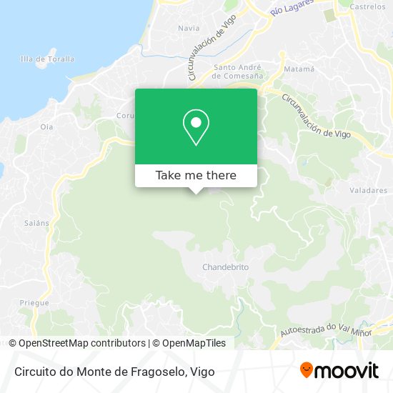 Circuito do Monte de Fragoselo map