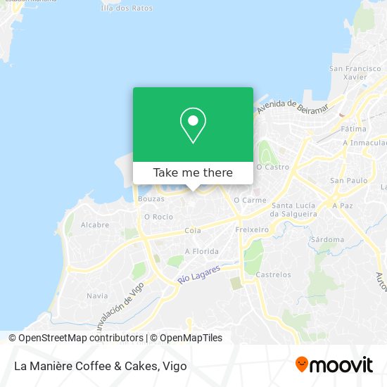 mapa La Manière Coffee & Cakes