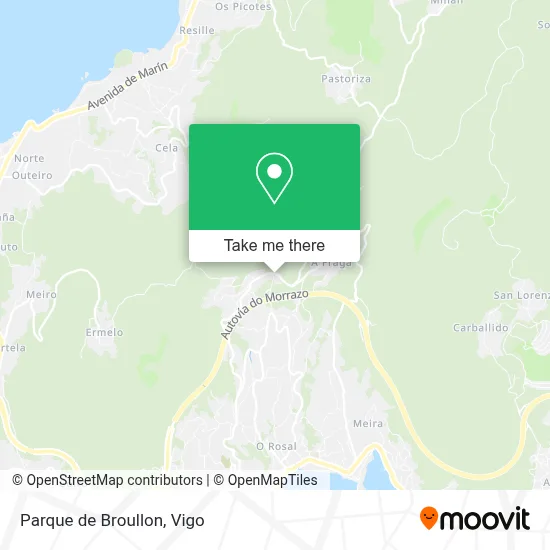 Parque de Broullon map