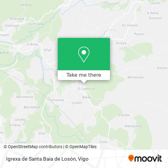 Igrexa de Santa Baia de Losón map