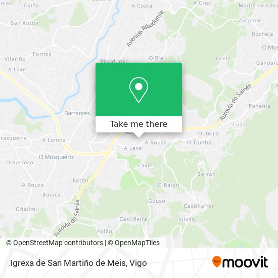 Igrexa de San Martiño de Meis map