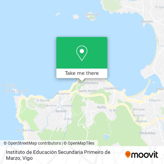 mapa Instituto de Educación Secundaria Primeiro de Marzo