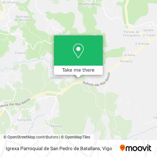Igrexa Parroquial de San Pedro de Batallans map