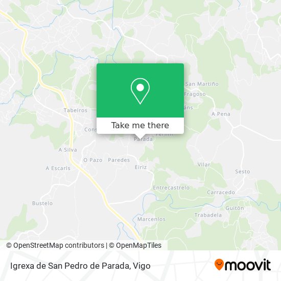 Igrexa de San Pedro de Parada map