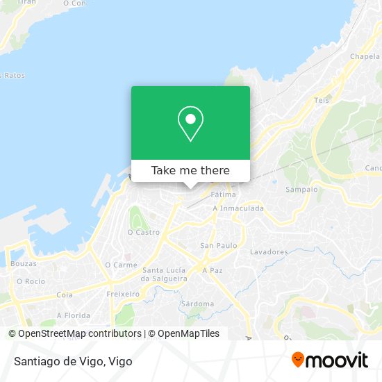 Santiago de Vigo map