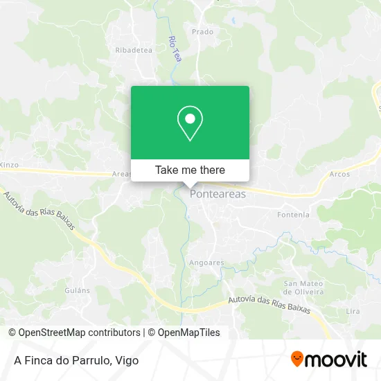 A Finca do Parrulo map