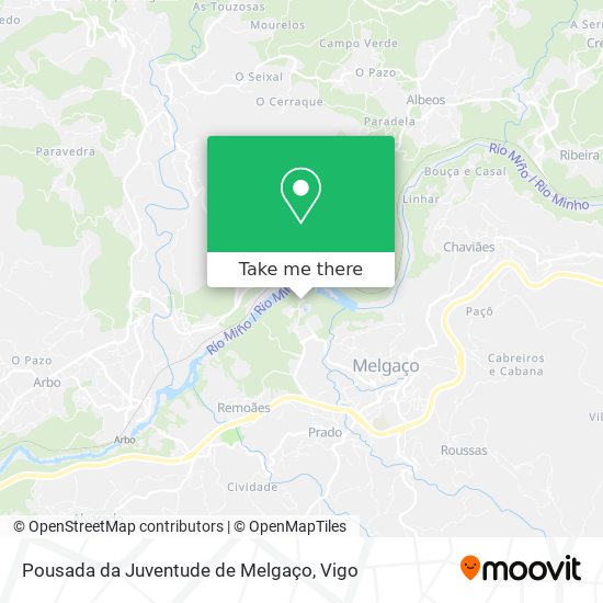 Pousada da Juventude de Melgaço map
