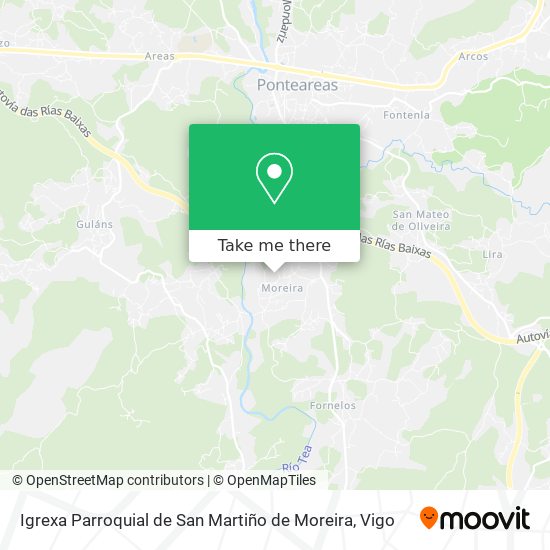 Igrexa Parroquial de San Martiño de Moreira map