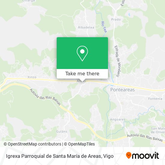 Igrexa Parroquial de Santa María de Areas map